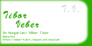 tibor veber business card